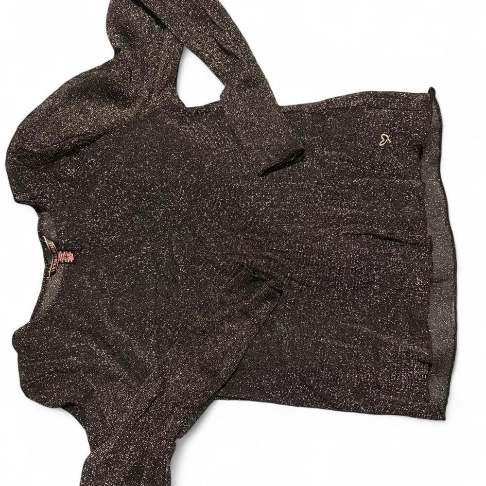 Victoria-s-secret Women's Black and Silver Vest